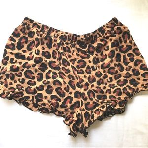 Honey Punch Leopard Shorts